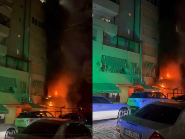Përfshihet nga flakët një lokal pranë stadiumit Air Albania