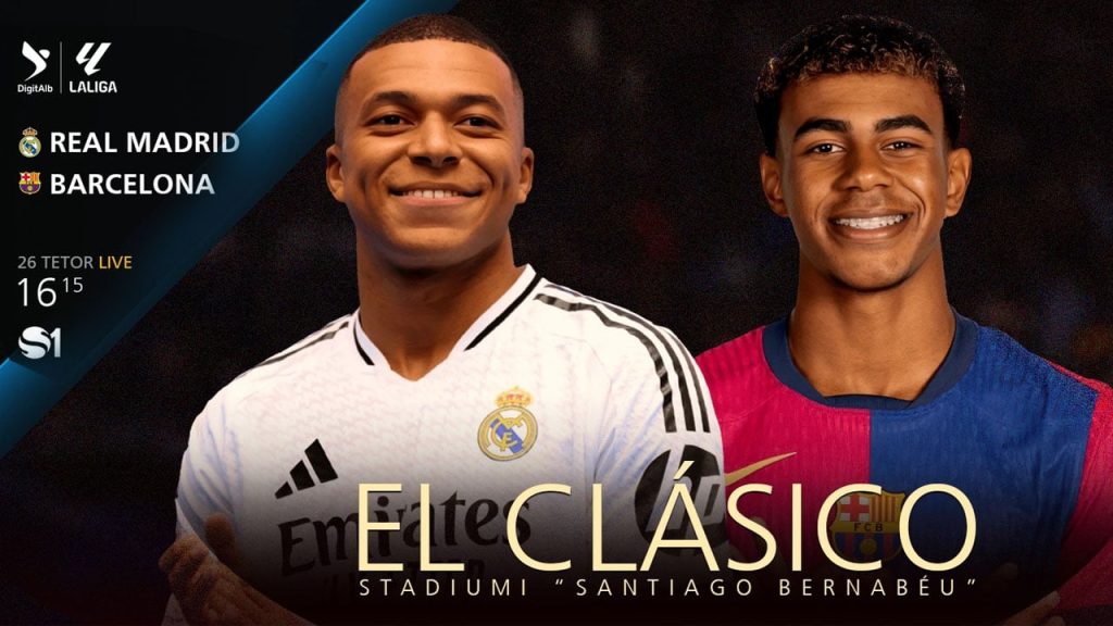 “El Clasico”, spektakli i madh i futbollit spanjoll, ekskluzivisht në SuperSport/DigitAlb