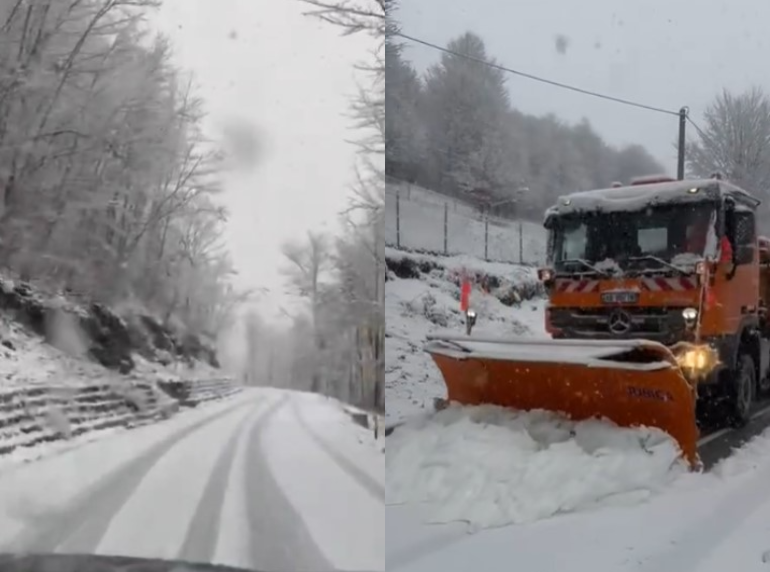 PAMJET/ Pas reshjeve të shiut, nis dëbora në veri të vendit!