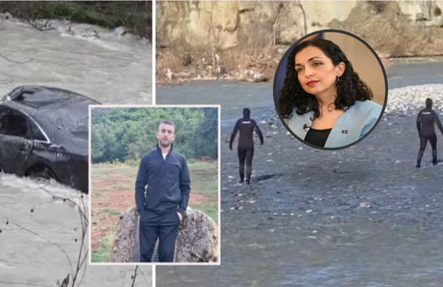 Prej 20 ditësh i zhdukur në përrua, Vjosa Osmani dërgon ekip nga Kosova për gjetjen e Jurgen Karajt në Klos!