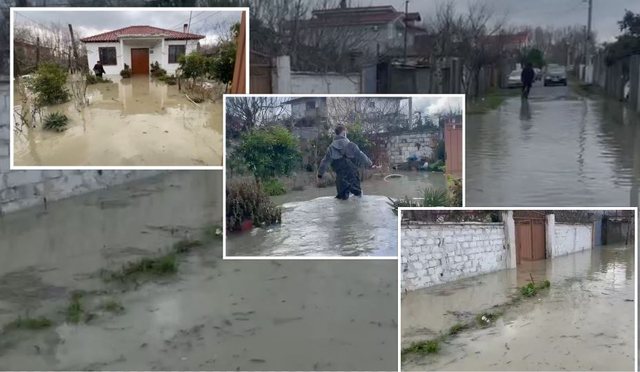 Durrësi përmbyet sërish, disa rrugë me probleme!
