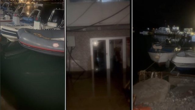 Frikë dhe mister në Radhimë/ Niveli i detit rritet si asnjëherë më parë, peshqit ‘dalin’ në tokë