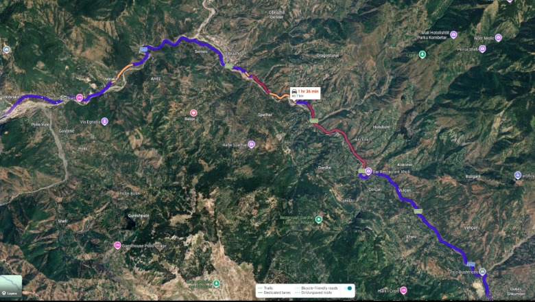 PAMJE me DRON/ Mbi 20 km radhë makinash në aksin Librazhd–Qafë Thanë, qytetarët: Kemi 5 orë të bllokuar!
