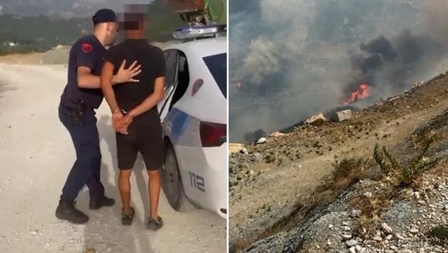 Arrestohet 25-vjeçari që ndezi zjarr në Tërbaç, flakët dogjën sipërfaqe të mëdha toke