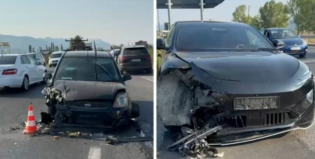 Përfshihen në aksident tre makina në aksin Lezhë-Laç, plagoset një person!