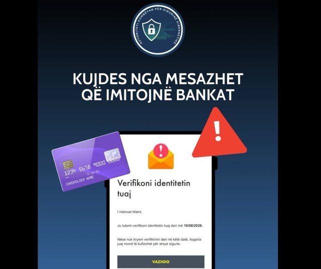 Alarmi i AKSK: Rriten mashtrimet ndaj klientëve të bankave, kujdes nga SMS-të dhe email-et e rreme