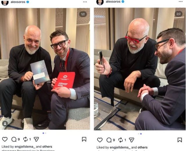 “Progresistët në Barcelonë” – Alex Soros zbulon takimin me kryeministrin Edi Rama