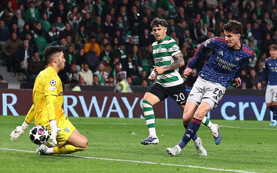 Arsenali gjen golin në fund, Havertz gjunjëzon Sportingun