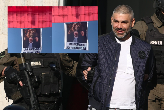 “Luani nuk trembet nga zhurmat e deleve” – Miqtë e Safet Bajrit ngrejnë parashutë me banderolë