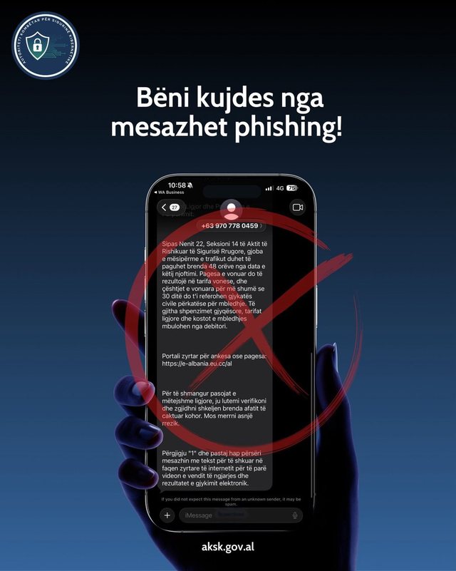Policia: Kujdes nga mesazhet mashtruese për gjoba dhe detyrime të papaguara