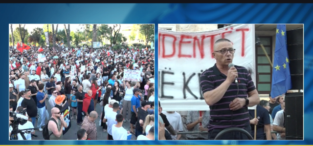 Qytetarët, protestë para Kryeministrisë, Meçollari: Porti i Durrësit krim shtetëror, Rama kërcënim për sigurinë e aleatëve dhe NATO-s