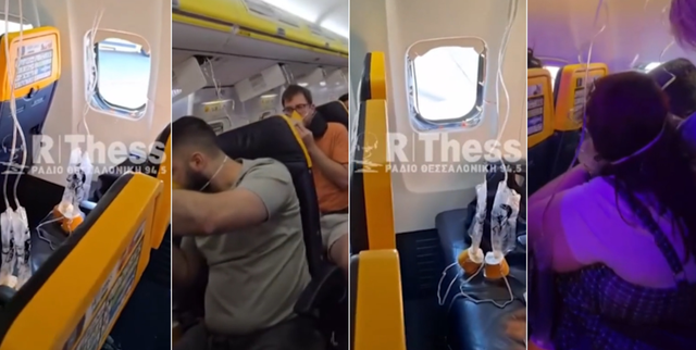 Momente paniku! Dritarja e avionit të Ryanair shkëputet gjatë fluturimit në Selanik, ajri “thith” pasagjerin