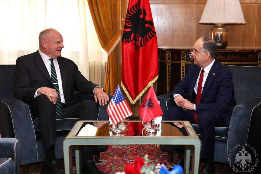 Presidenti Begaj pret letrat kredenciale të ambasadorit të ri të SHBA-ve në Tiranë, Eric Wendt!
