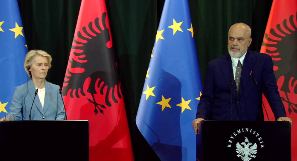 Ursula von der Leyen dhe Rama pyeten për ish-shefen e SHISH, si përgjigjet kryeministri