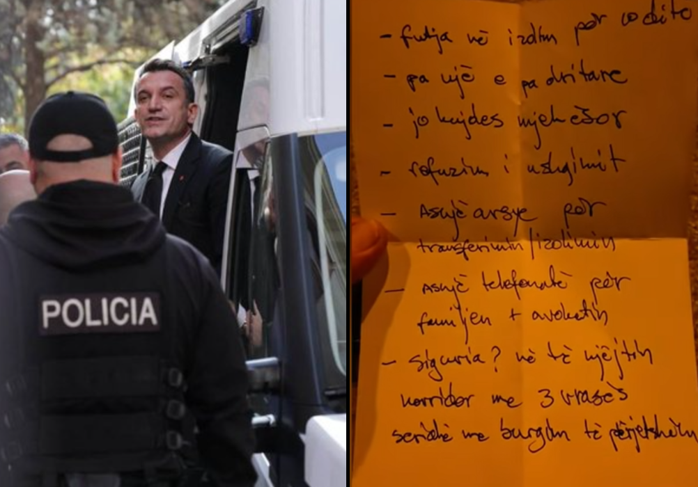 Veliaj, thirrje nga burgu: Jam në izolim total, në të njëjtin korridor me tre vrasës serialë. Kam refuzuar ushqimin