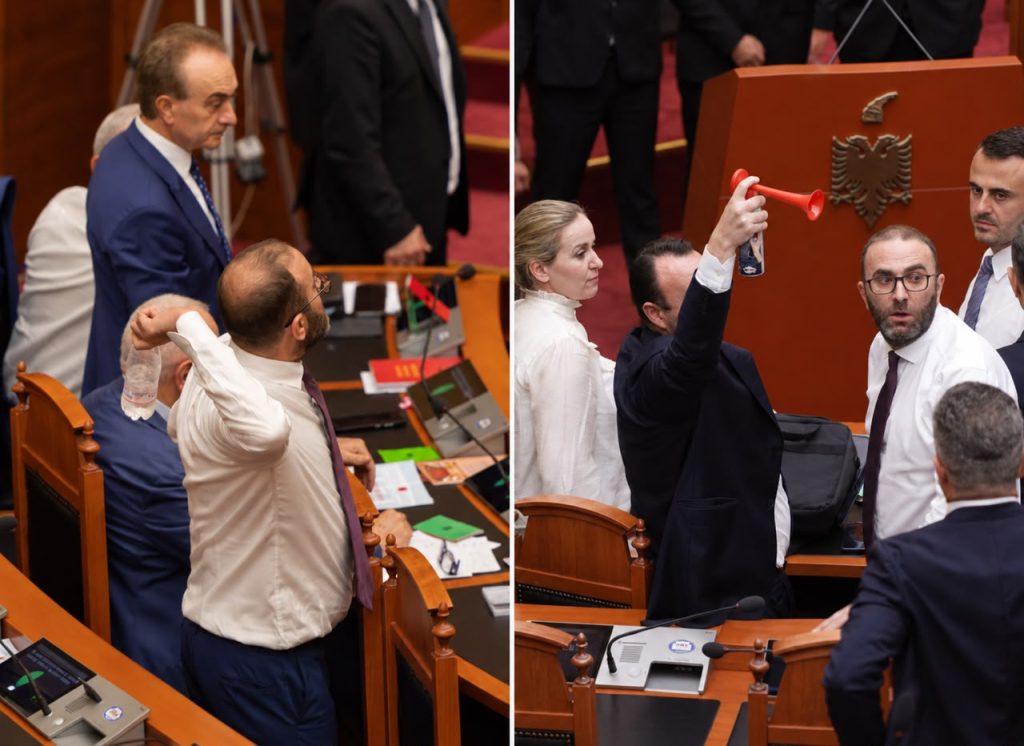 Provat e socialistëve për përjashtimin e Bardhit dhe Balliut me 60 ditë: Kreu i grupit parlamentar të PD vrau syrin e një gardisti